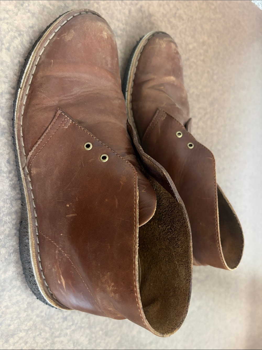 Clarks Men's Brown Leather Chukka Boots